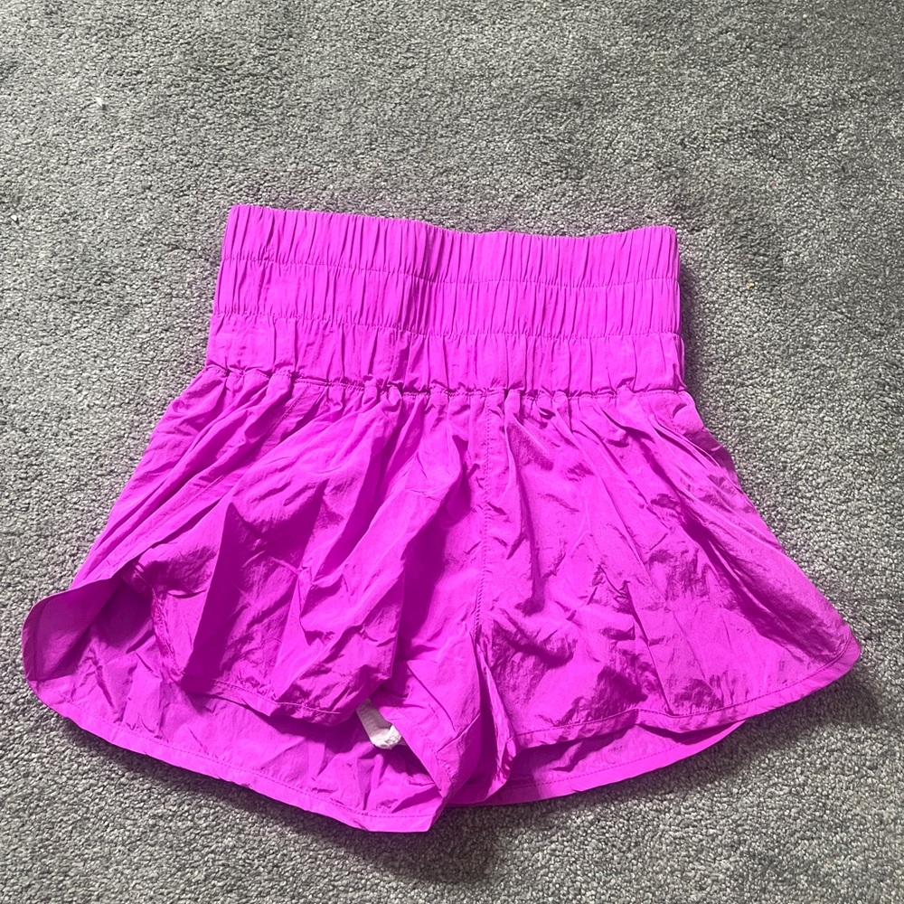 Free People High Waist Magenta Shorts